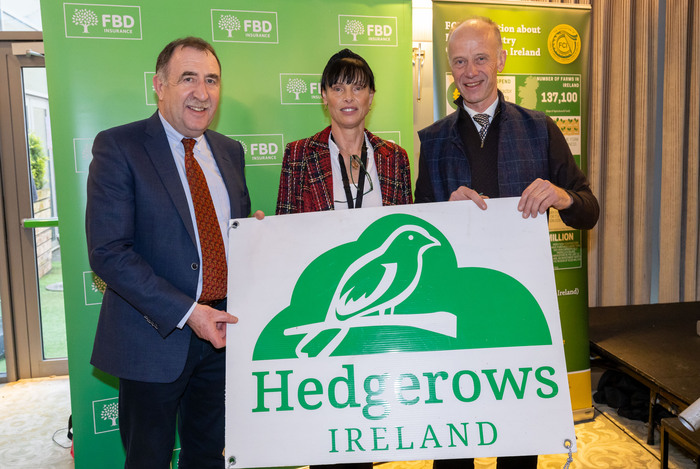 Michael Moroney, Director of Research Farm Contractors Ireland (FCI) Ann Gleeson Hanrahan, FCI and Alan Moore, Hedgerows Ireland.